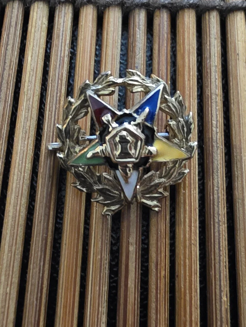 10k Eastern Star Yellow Gold Pin (Vintage)